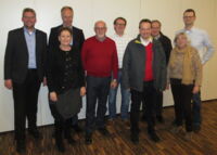 Mitglieder der Steuerungsgruppe (v.l.n.r.): Ulrich Schulte Eistrup, Barbara Cornelius, Stefan Feldhaus, Gisbert Stimberg, Sebastian Reimann, Andreas Masiak, Ludger Schneider, Resi Kramp, Sebastian Speckbrock